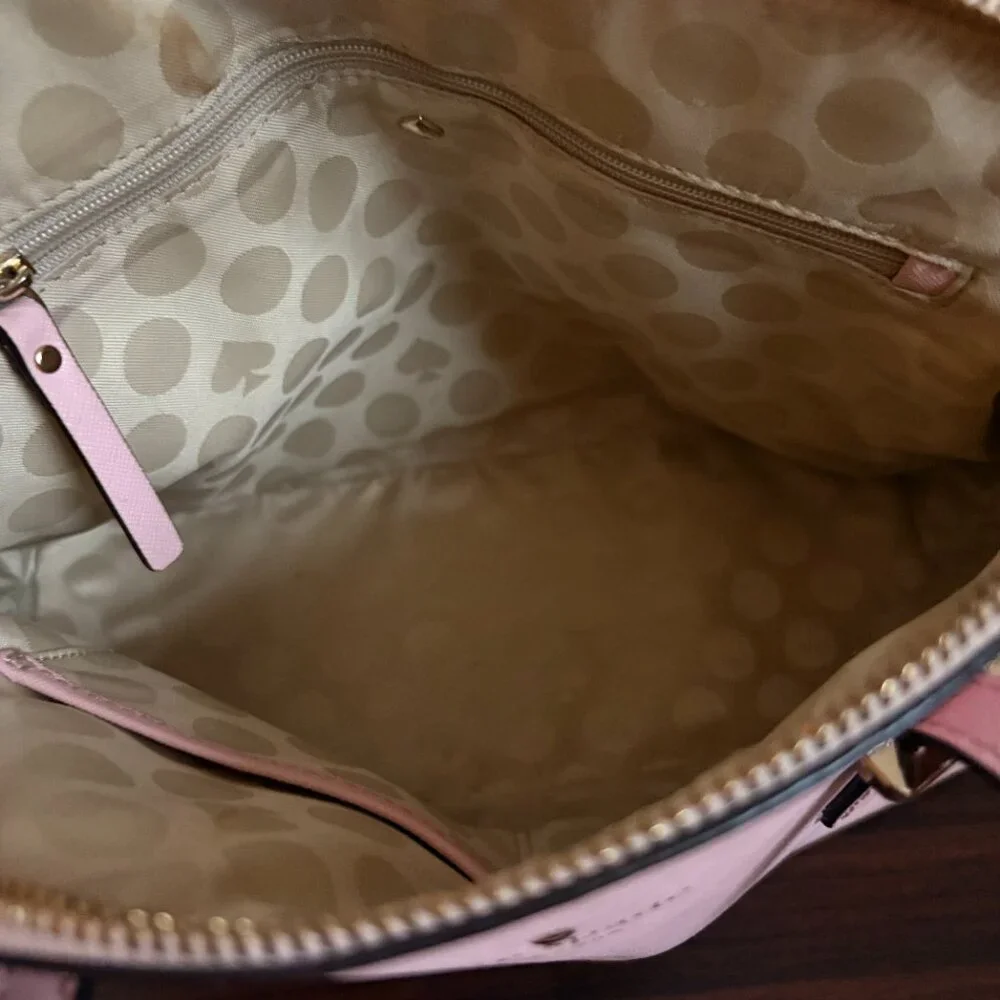 Kate Spade Cedar Street Maise Leather Pink/Rose Satchel Crossbody Quiet Luxury